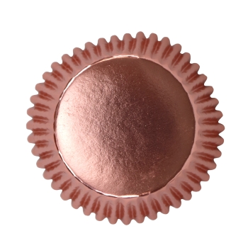 Cupcake Backförmchen - Rose Gold Metallic